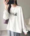 Classical Elf 一枚でも、レイヤードでも。モードな雰囲気で魅せる綿100％モノクロフォトプリントロンT（長袖） 商品サムネイル-8