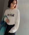 Classical Elf 一枚でも、レイヤードでも。モードな雰囲気で魅せる綿100％モノクロフォトプリントロンT（長袖） 商品サムネイル-21