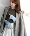 Classical Elf レイヤード見えで仕上げる、きれいめモード。指穴(サムホール)付き袖配色切り替えテレコリブニットプルオーバー(長袖) 商品サムネイル-35