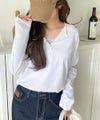 Classical Elf シンプルだからこそ、こだわりたい。シルケット加工ドット釦ヘンリーTシャツ（長袖） 商品サムネイル-7
