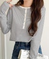 Classical Elf シンプルだからこそ、こだわりたい。シルケット加工ドット釦ヘンリーTシャツ(長袖) 商品サムネイル-13