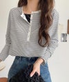 Classical Elf シンプルだからこそ、こだわりたい。シルケット加工ドット釦ヘンリーTシャツ(長袖) 商品サムネイル-16