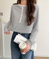 Classical Elf シンプルだからこそ、こだわりたい。シルケット加工ドット釦ヘンリーTシャツ（長袖） 商品サムネイル-17