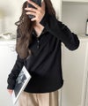 Classical Elf シンプルだからこそ、こだわりたい。シルケット加工ドット釦ヘンリーTシャツ(長袖) 商品サムネイル-24