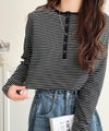 Classical Elf シンプルだからこそ、こだわりたい。シルケット加工ドット釦ヘンリーTシャツ(長袖) 商品サムネイル-34