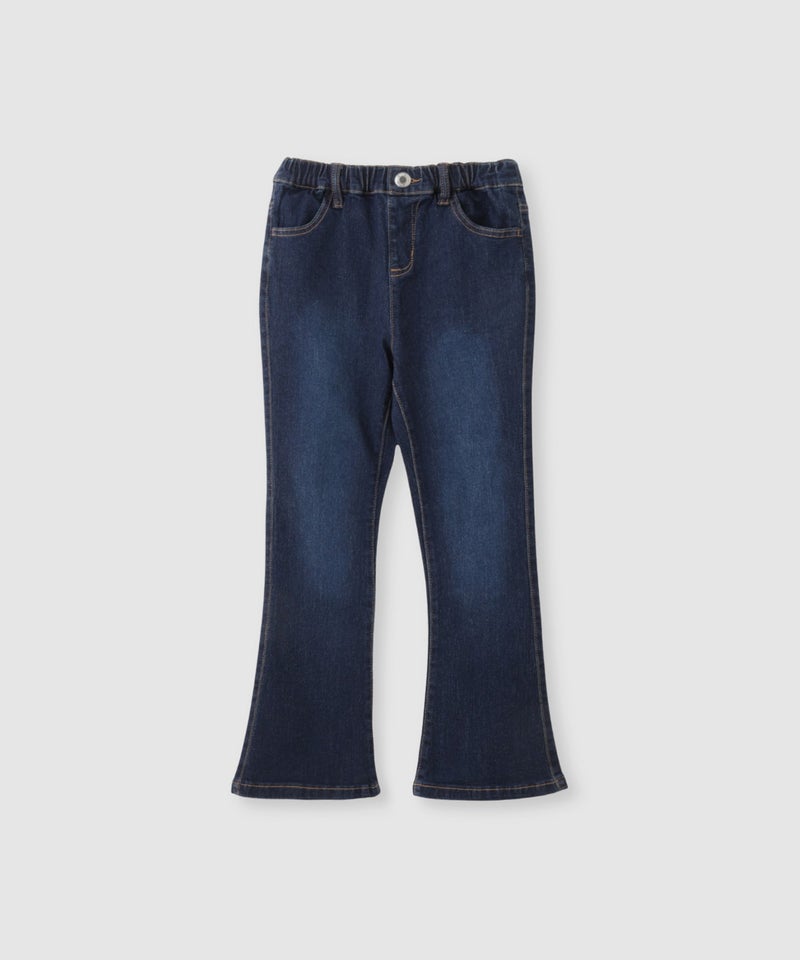 NAVY のびるモン ストレッチデニムフレアパンツ キッズ商品画像-1
