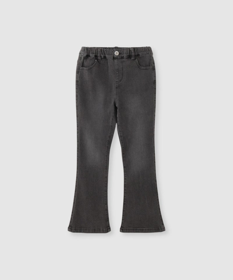 NAVY  のびるモン ストレッチデニムフレアパンツ キッズ商品画像-2