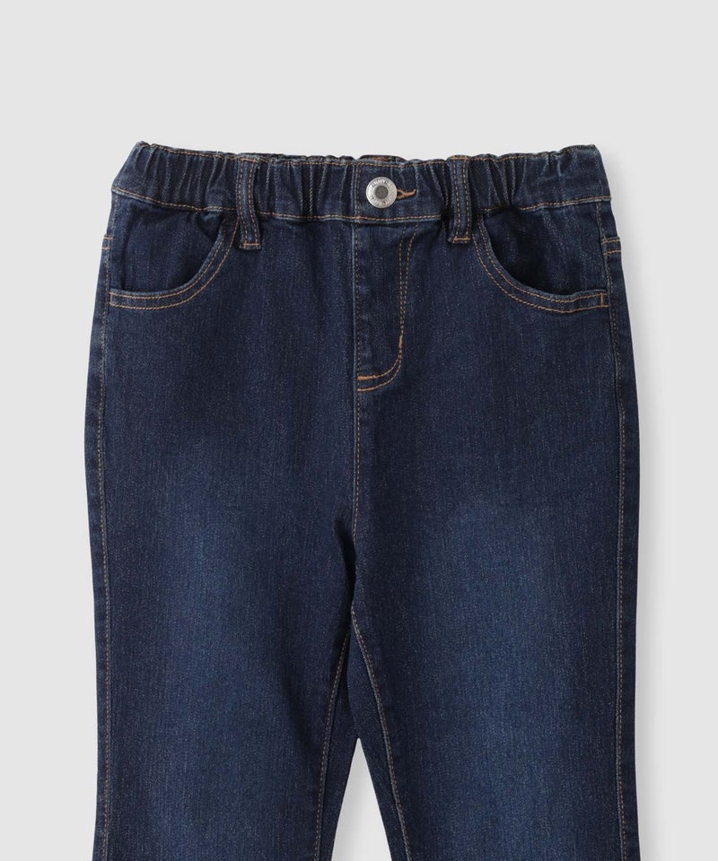 NAVY  のびるモン ストレッチデニムフレアパンツ キッズ商品画像-5