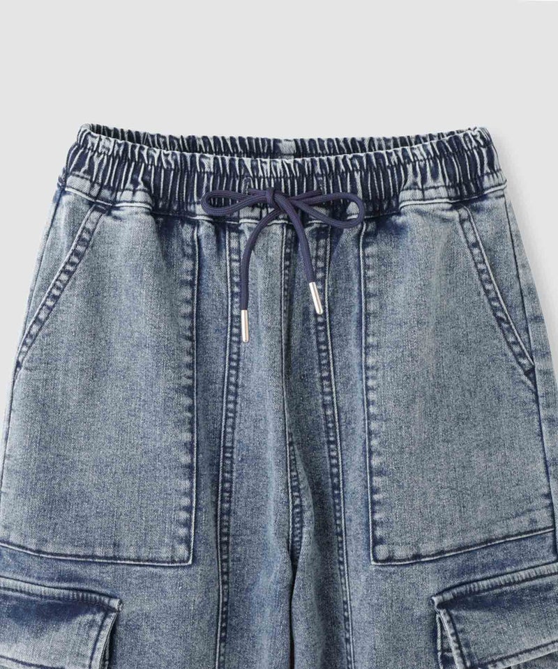 Simplify ストレッチデニムカーゴパンツ キッズ商品画像-4