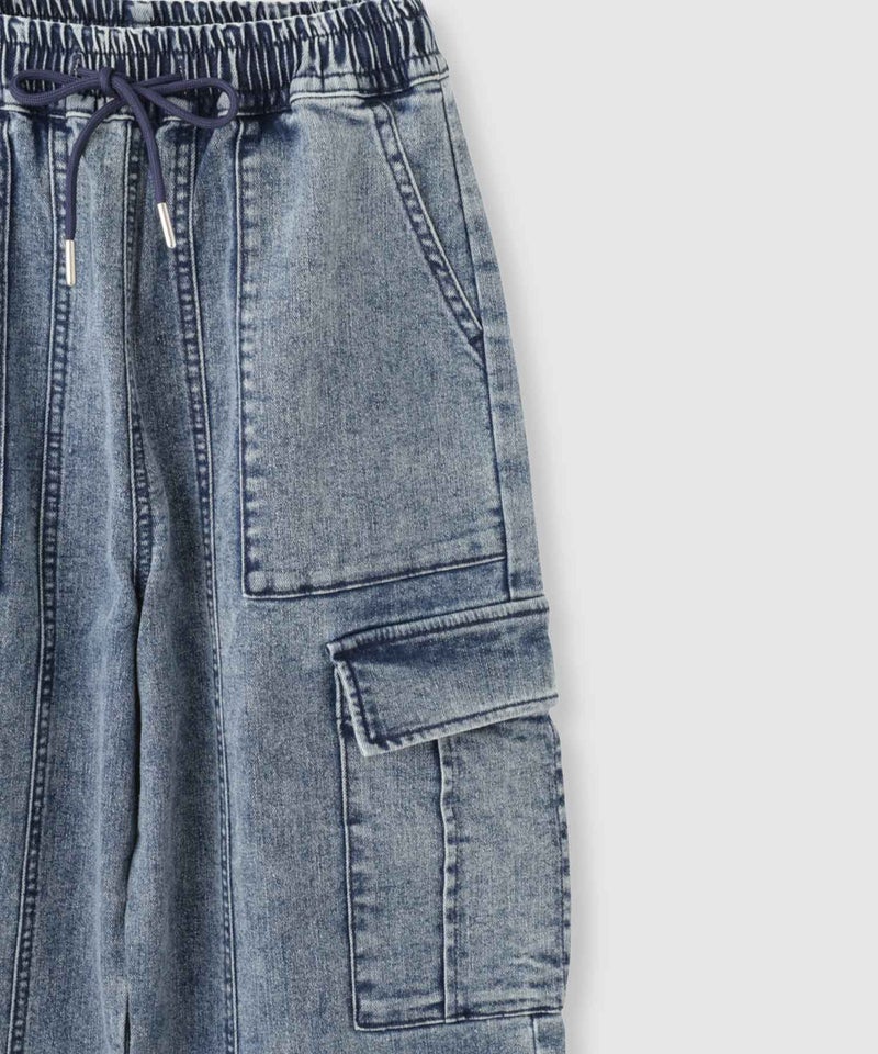 Simplify ストレッチデニムカーゴパンツ キッズ商品画像-5