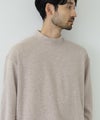 NAVY MAC HEAT あったか滑らかニットフリースTシャツ 長袖モックネック メンズ商品サムネイル-4