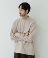 NAVY MAC HEAT あったか滑らかニットフリースTシャツ 長袖モックネック メンズ商品サムネイル-17