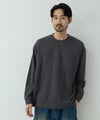 NAVY MAC HEAT あったか滑らかニットフリースTシャツ 長袖クルーネック メンズ商品サムネイル-1