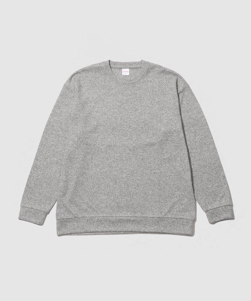 NAVY MAC HEAT あったか滑らかニットフリースTシャツ 長袖クルーネック メンズ商品画像-2