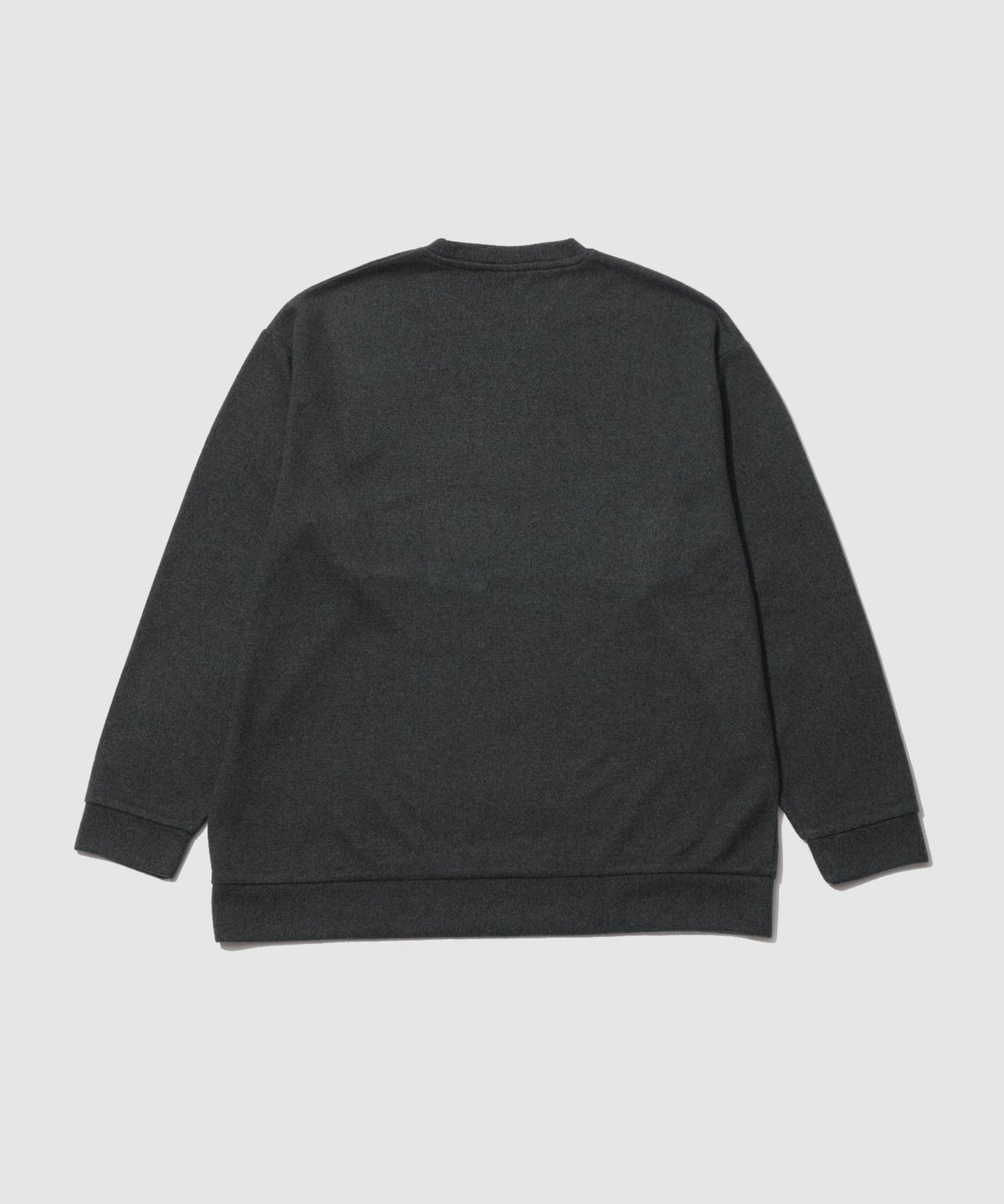 NAVY MAC HEAT あったか滑らかニットフリースTシャツ 長袖クルーネック メンズ
