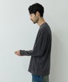 NAVY MAC HEAT あったか滑らかニットフリースTシャツ 長袖クルーネック メンズ商品サムネイル-6