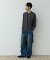 NAVY MAC HEAT あったか滑らかニットフリースTシャツ 長袖クルーネック メンズ商品サムネイル-9