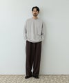 NAVY MAC HEAT あったか滑らかニットフリースTシャツ 長袖クルーネック メンズ商品サムネイル-12