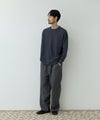 NAVY MAC HEAT あったか滑らかニットフリースTシャツ 長袖クルーネック メンズ商品サムネイル-15