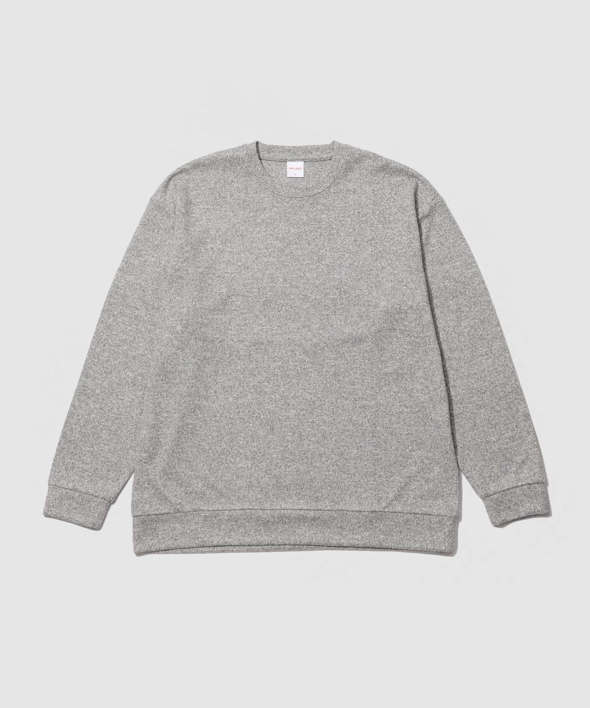 NAVY MAC HEAT あったか滑らかニットフリースTシャツ 長袖クルーネック メンズ