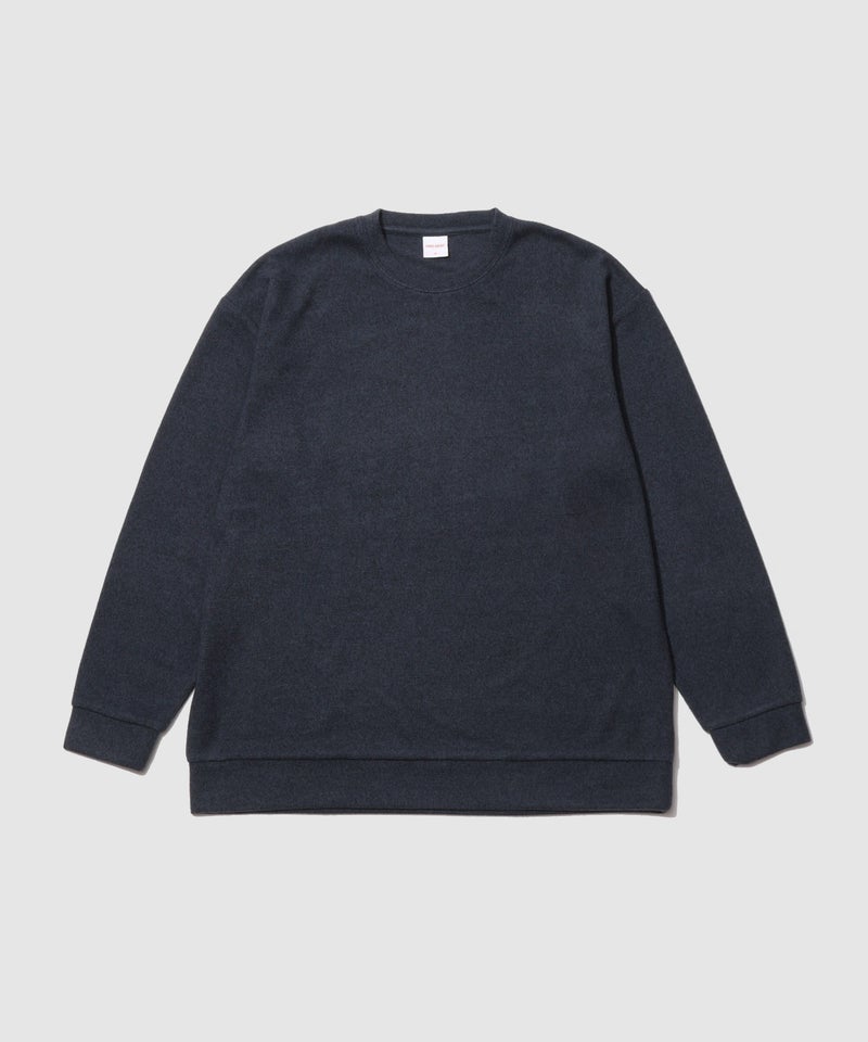 NAVY MAC HEAT あったか滑らかニットフリースTシャツ 長袖クルーネック メンズ商品画像-22