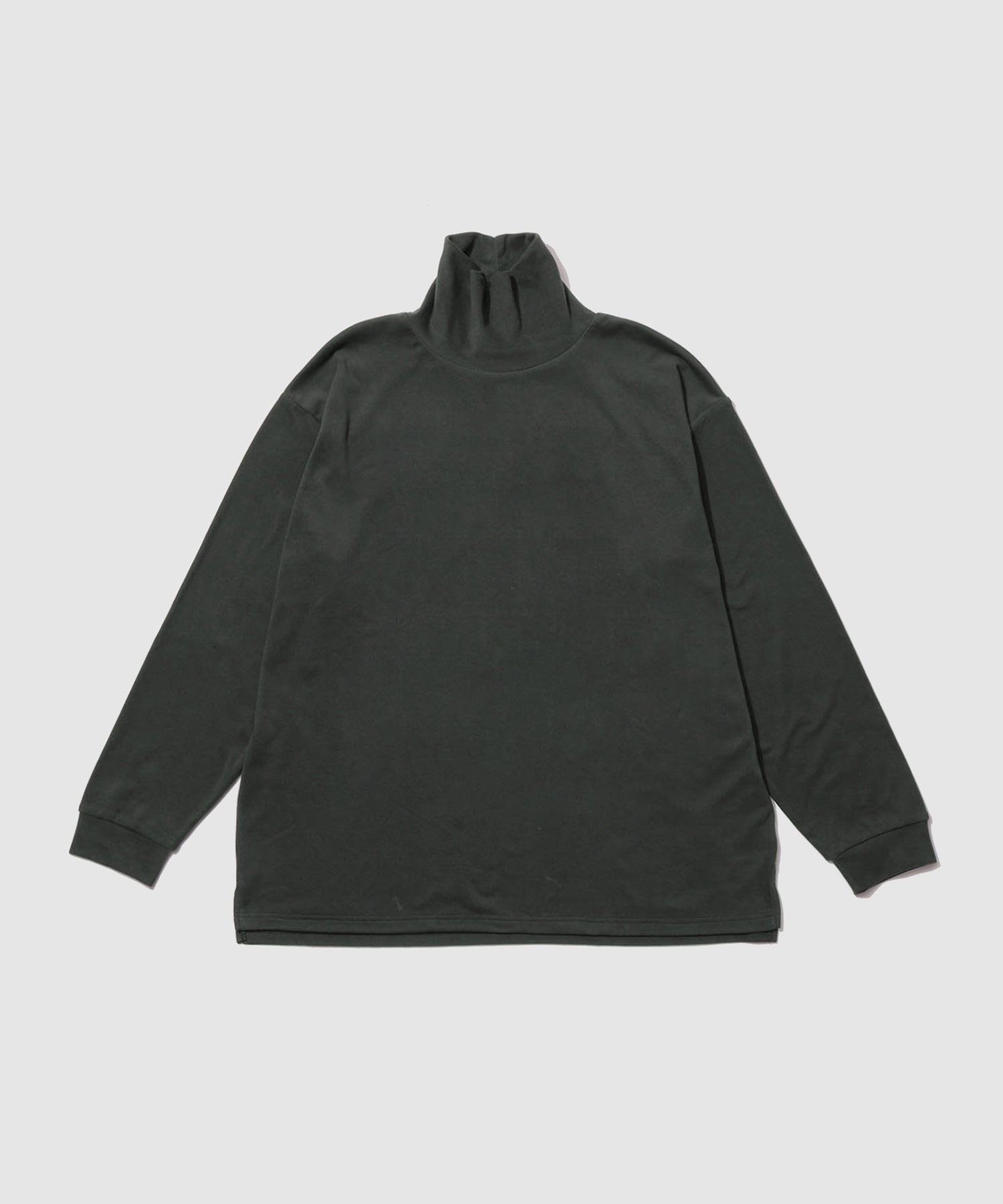 NAVY MAC HEAT あったか滑らかニットフリースTシャツ 長袖
