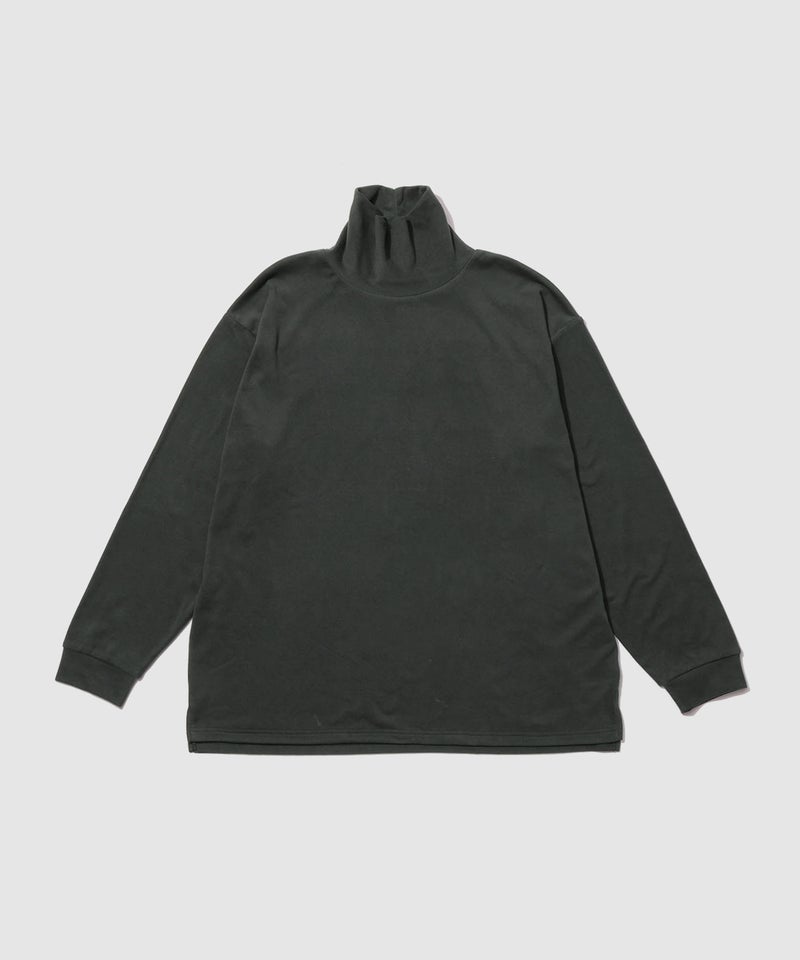 NAVY  MAC HEAT あったか滑らかニットフリースTシャツ 長袖タートルネック メンズ商品画像-2