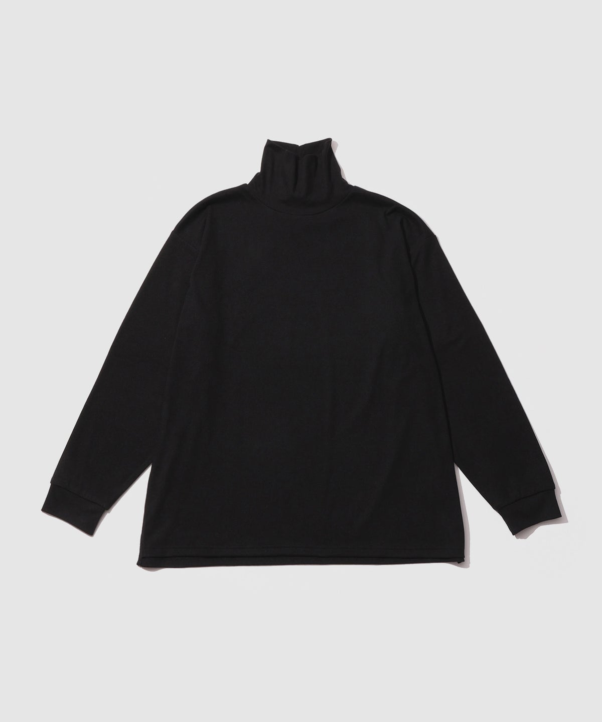 NAVY MAC HEAT あったか滑らかニットフリースTシャツ 長袖タートルネック メンズ