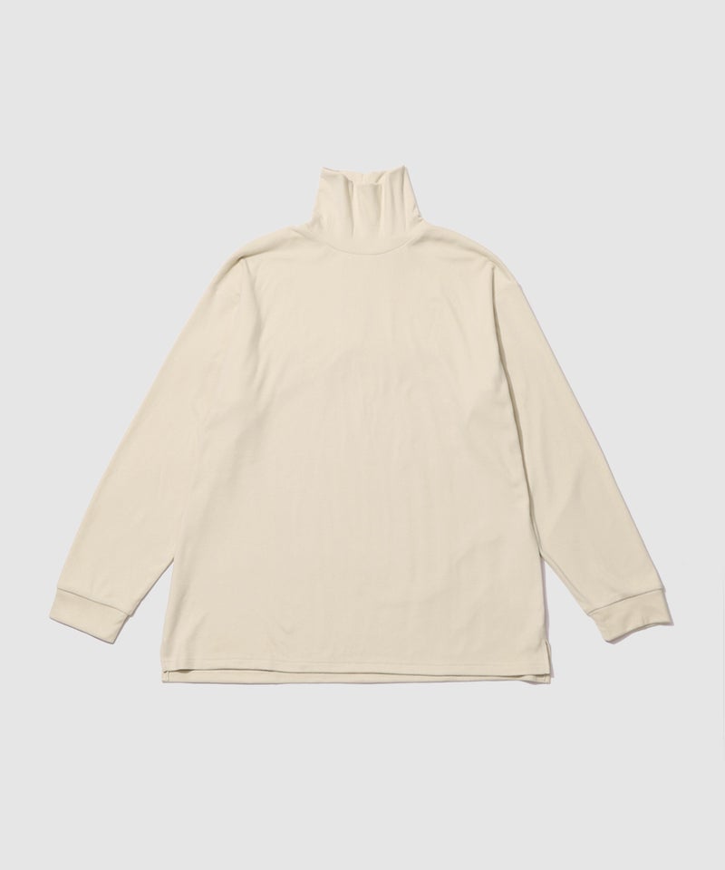 NAVY MAC HEAT あったか滑らかニットフリースTシャツ 長袖タートルネック メンズ商品画像-4