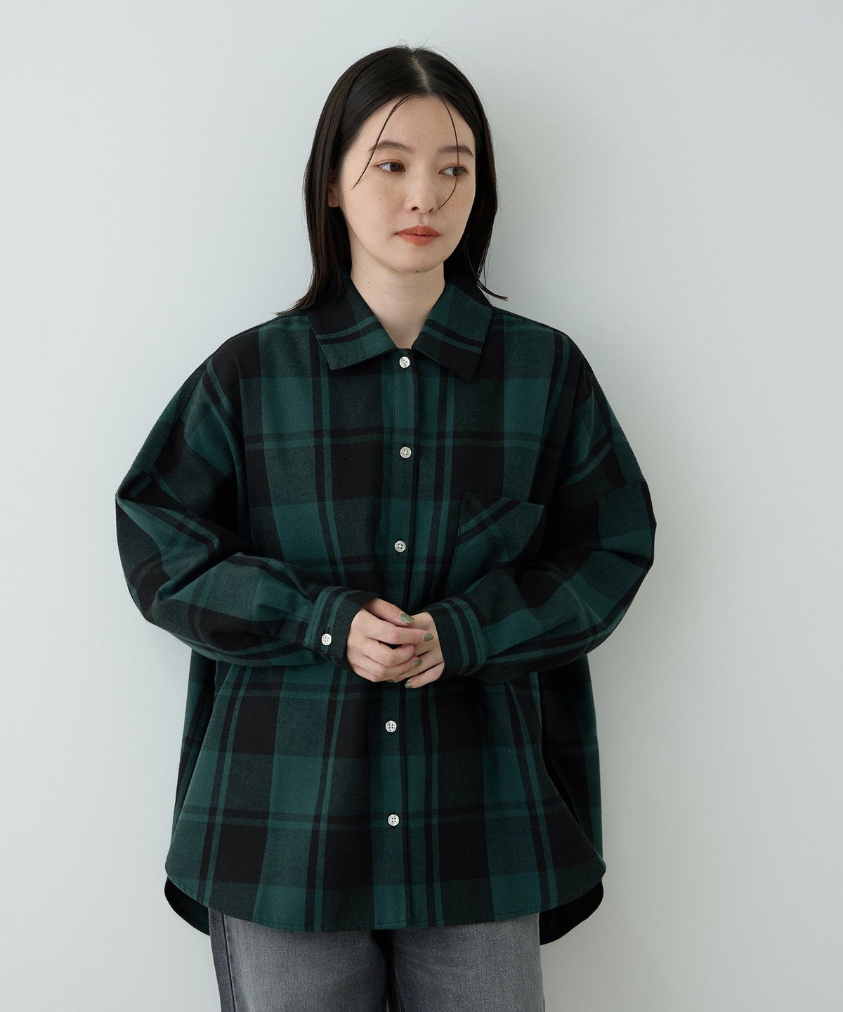 Free Nature チェックシャツ レディース