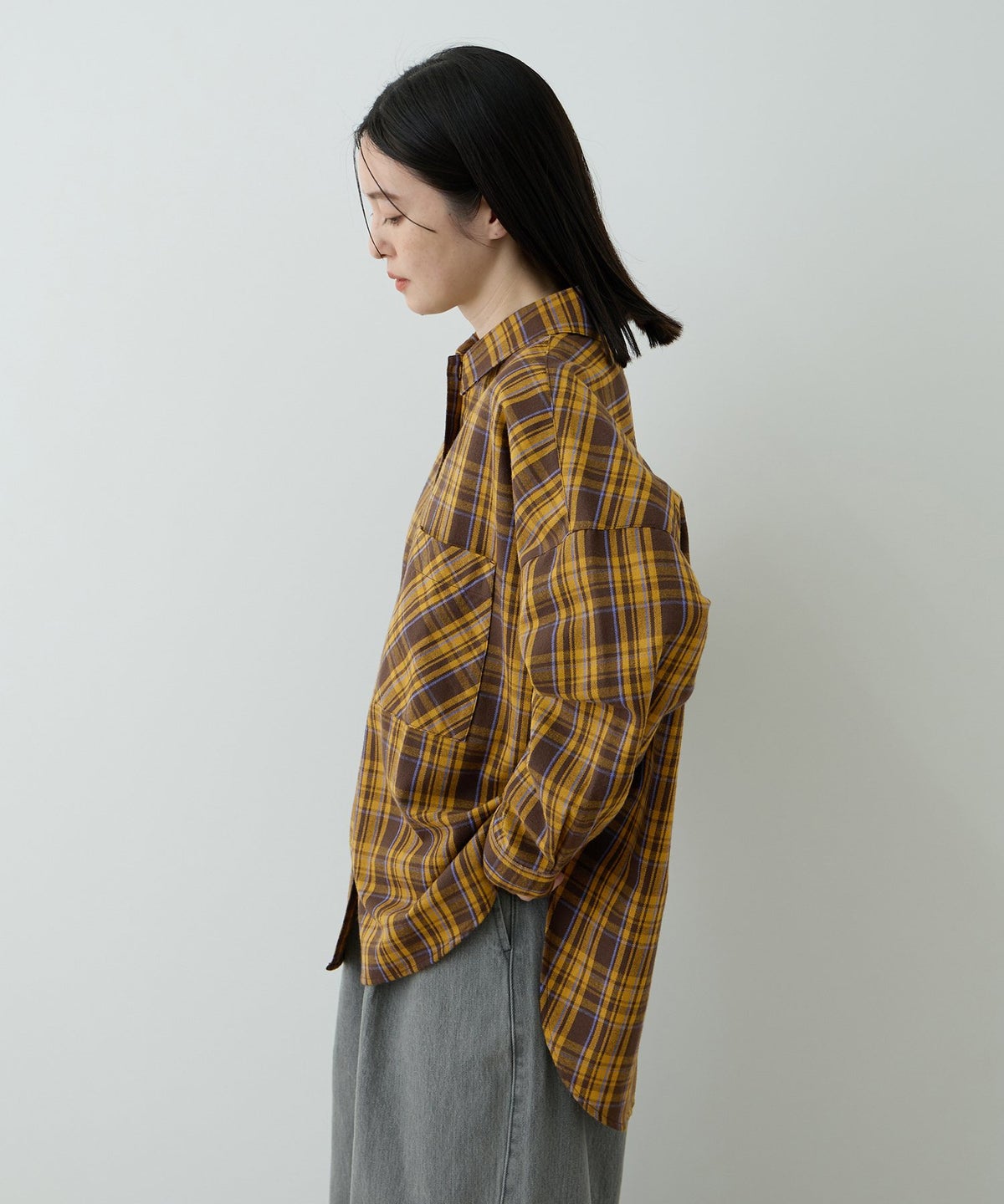 Free Nature チェックシャツ レディース