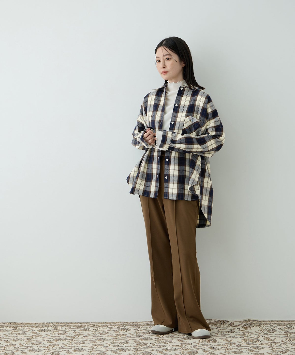 Free Nature チェックシャツ レディース