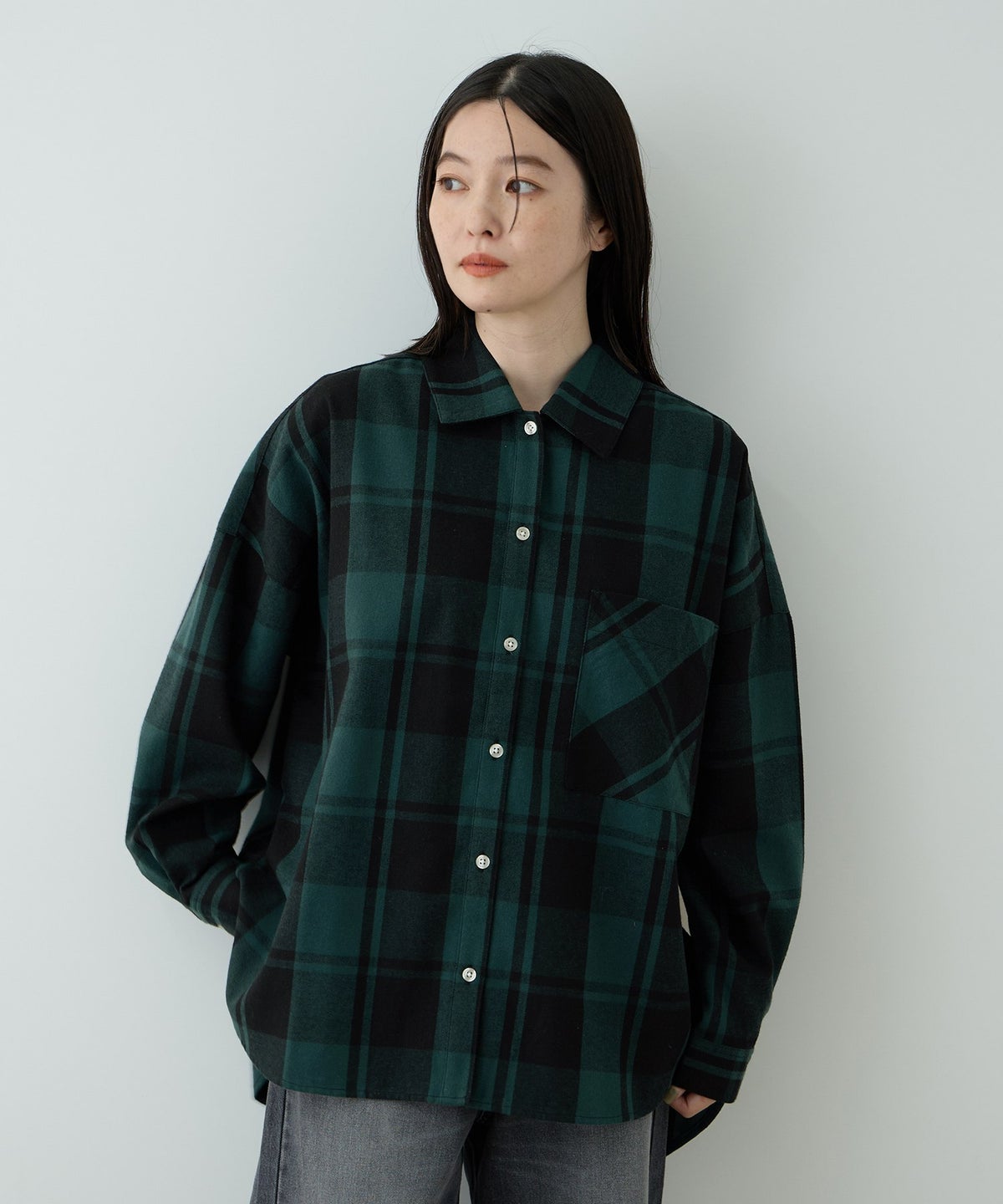 Free Nature チェックシャツ レディース