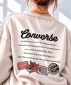 CONVERSE ラウンドチュニック長袖Tシャツ レディース メール便 対応商品商品サムネイル-1