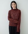 Free Nature  フラワージャガード シアーハイネックプルオーバー レディース メール便 対応商品商品サムネイル-4