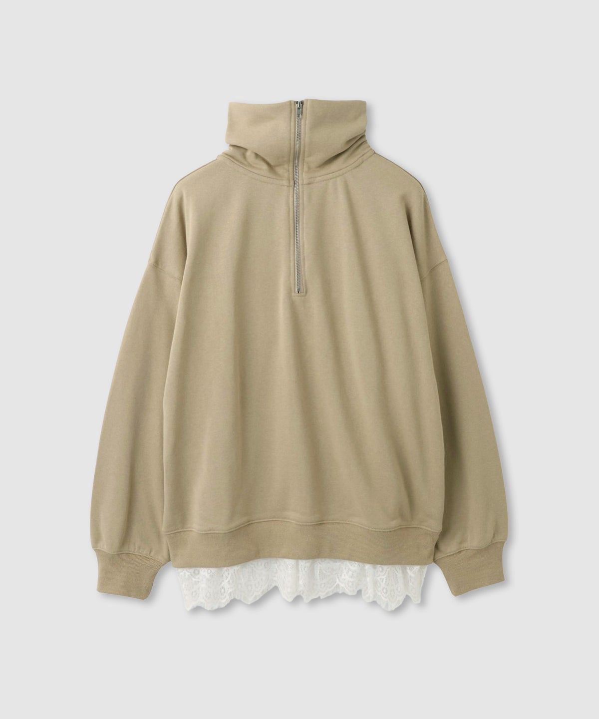 Free Nature 裾レースドッキングプルオーバー レディース