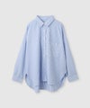 Free Nature オーバーサイズカラーシャツ レディース