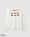 PEANUTS SNOOPY キャラクター刺しゅうバックプリント長袖Tシャツ レディース メール便 対応商品商品サムネイル-1