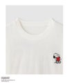 PEANUTS SNOOPY キャラクター刺しゅうバックプリント長袖Tシャツ レディース メール便 対応商品商品サムネイル-5