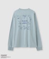 PEANUTS SNOOPY キャラクター刺しゅうバックプリント長袖Tシャツ レディース メール便 対応商品商品サムネイル-1