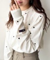 Classical Elf 《JaVaジャバコラボ》“可愛い”がさりげなく溶け込む。袖ネーム付きミニハート総刺繍Tシャツ(長袖)商品サムネイル-19