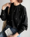Classical Elf 《JaVaジャバコラボ》“可愛い”がさりげなく溶け込む。袖ネーム付きミニハート総刺繍Tシャツ(長袖)商品サムネイル-22