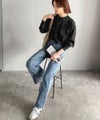 Classical Elf 《JaVaジャバコラボ》“可愛い”がさりげなく溶け込む。袖ネーム付きミニハート総刺繍Tシャツ(長袖)商品サムネイル-25