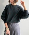 Classical Elf 《JaVaジャバコラボ》“可愛い”がさりげなく溶け込む。袖ネーム付きミニハート総刺繍Tシャツ(長袖)商品サムネイル-31