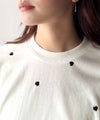 Classical Elf 《JaVaジャバコラボ》“可愛い”がさりげなく溶け込む。袖ネーム付きミニハート総刺繍Tシャツ(長袖)商品サムネイル-37