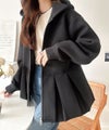 Classical Elf 主役級！今日の可愛いを格上げ！ ダブルジップペプラムマシュマロダンボールパーカー商品サムネイル-4