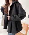 Classical Elf 主役級！今日の可愛いを格上げ！ ダブルジップペプラムマシュマロダンボールパーカー商品サムネイル-7