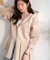 Classical Elf 主役級！今日の可愛いを格上げ！ ダブルジップペプラムマシュマロダンボールパーカー商品サムネイル-28