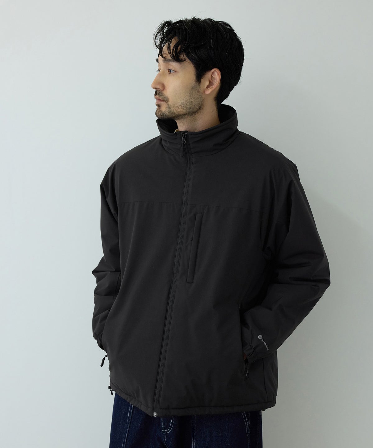 NAVY シャットアウター 裏シャギースタンドジャケット メンズ