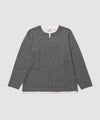 Real Standard  メランジ変形ワッフルキーネック フェイクレイヤード長袖Tシャツ メンズ商品サムネイル-2